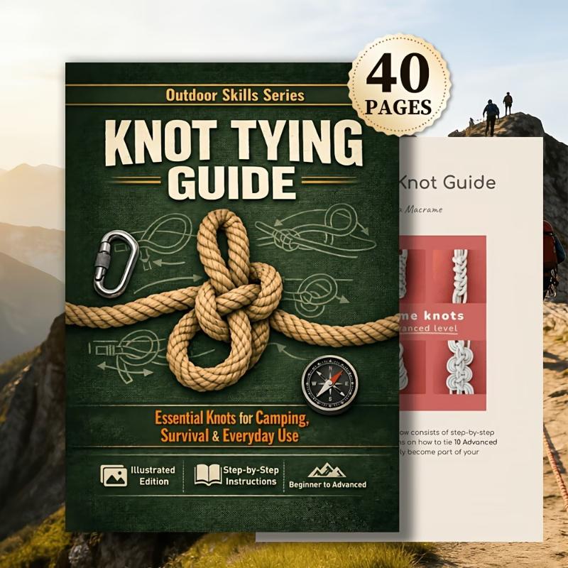 Outdoor Adventure Travel - Essential Knot Tying Guide Book 50