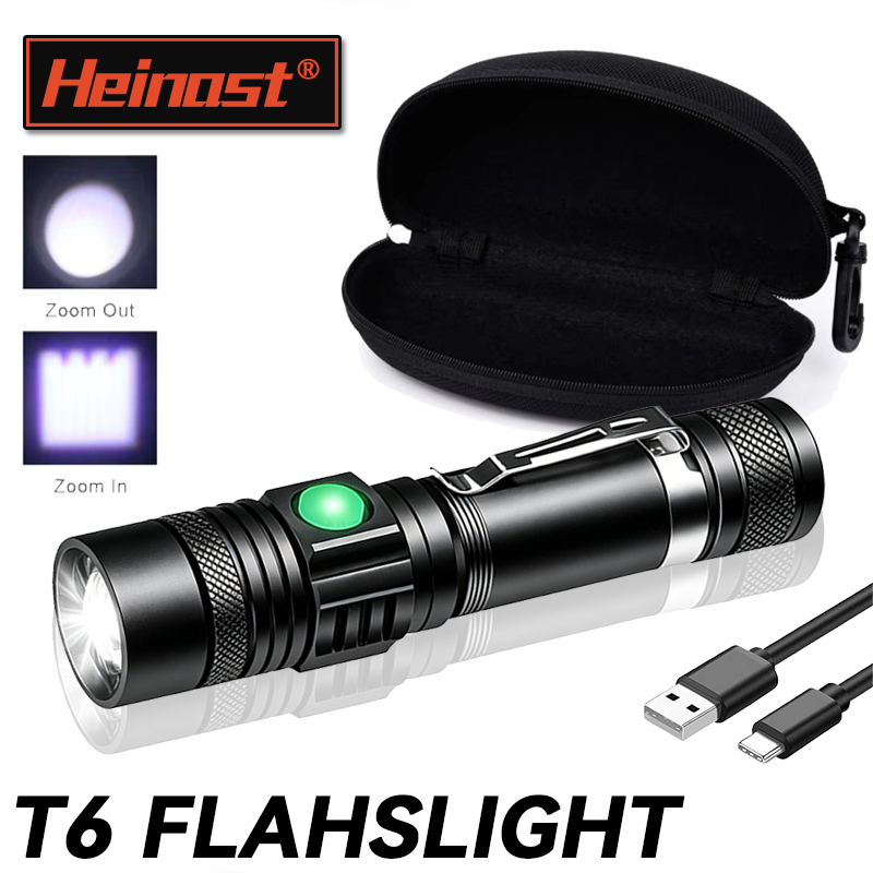 T6 LED Rechargeable Flashlight - Outdoor Adventure Travel ulasan dan harga