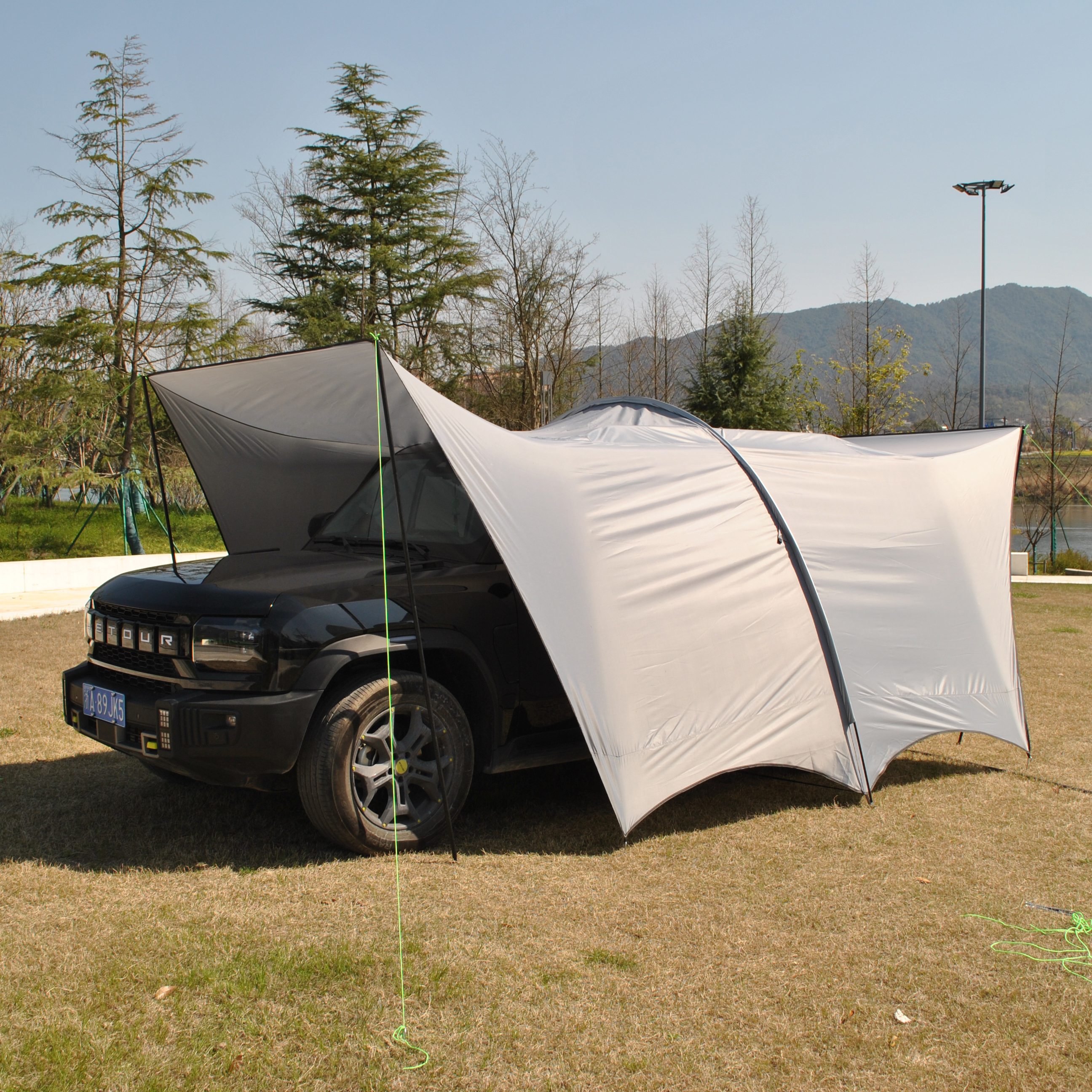 Camping Tarp 6 Person Car Awni - Hammock Rain Tarp ulasan dan harga