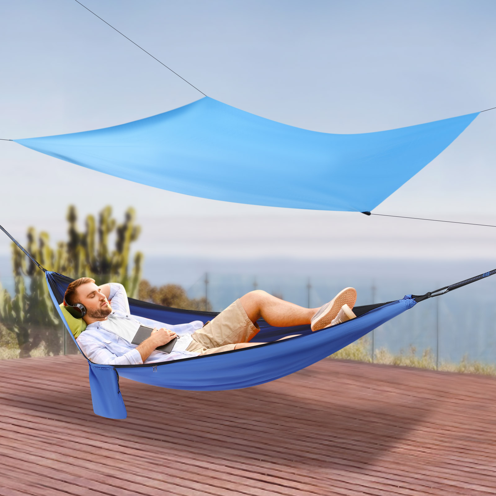 Camping Hammock with Mosquito  - Hammock Rain Tarp ulasan dan harga
