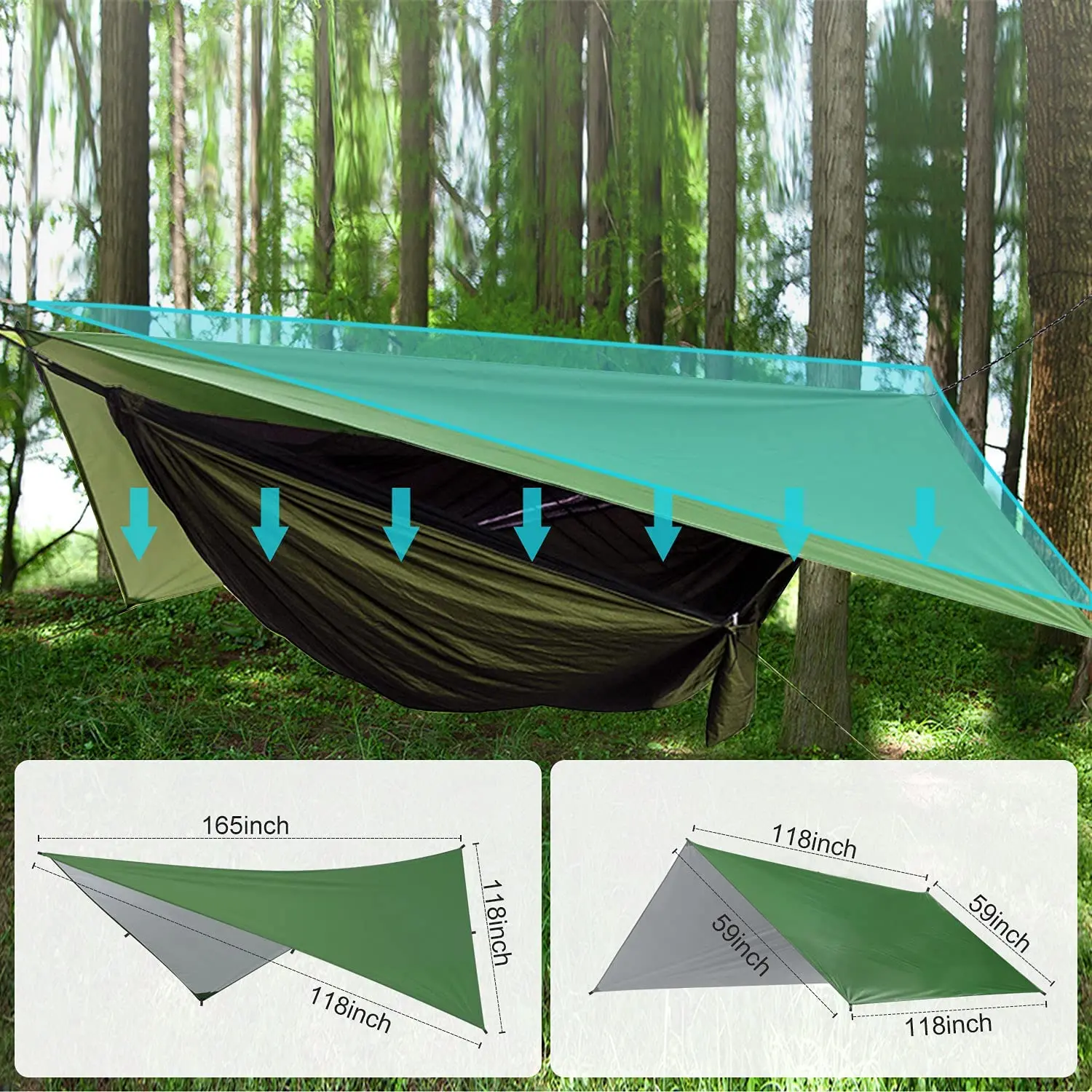 l # waterproof flysheet sun sh - Hammock Rain Tarp ulasan dan harga