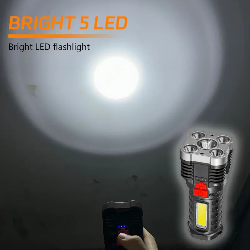 5 LED High Power Led Flashligh - Outdoor Adventure Travel ulasan dan harga