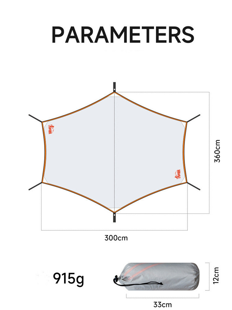 Sunshade canopy tent, sun-proo - Hammock Rain Tarp ulasan dan harga