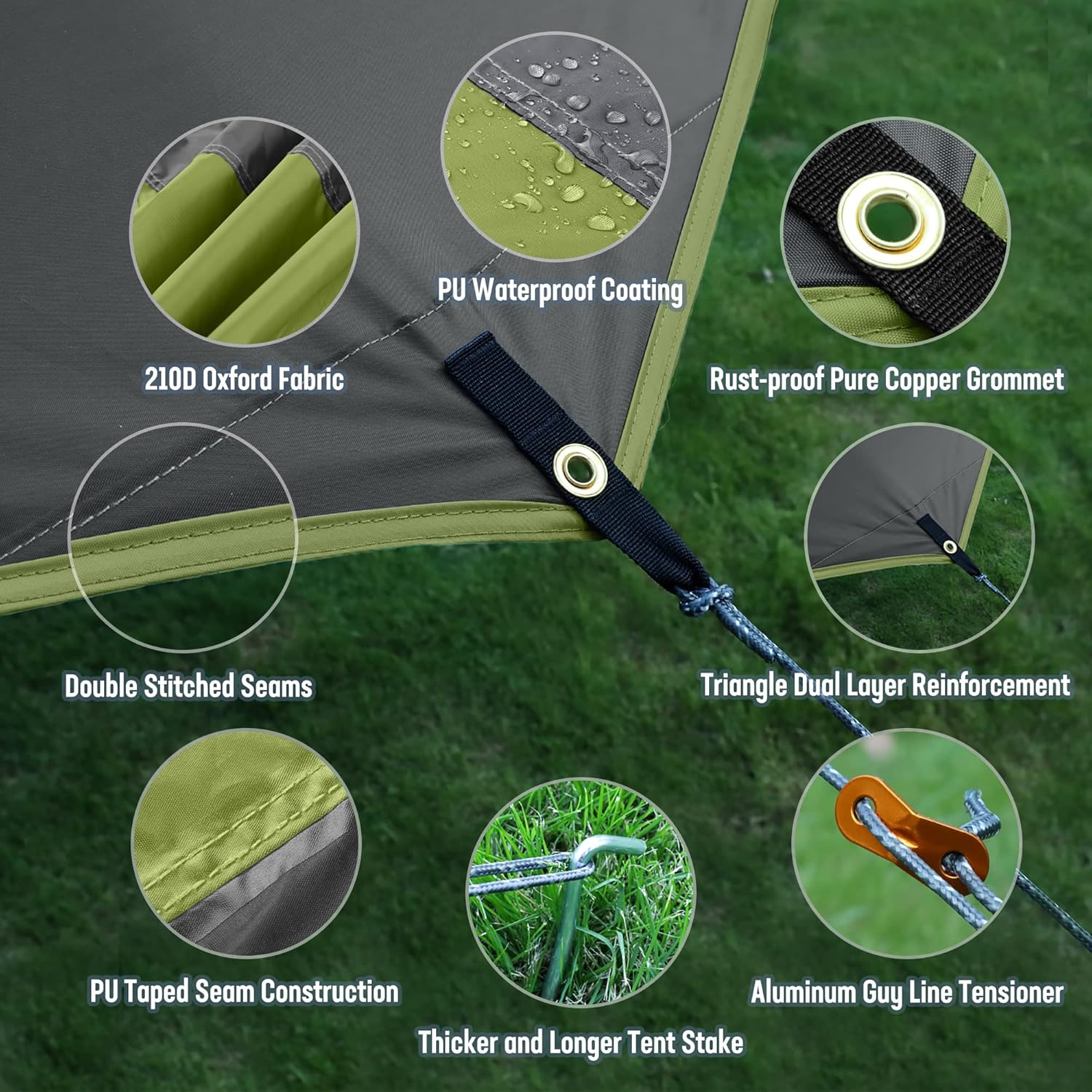 Camping Tarps for Tents, Water - Hammock Rain Tarp ulasan dan harga
