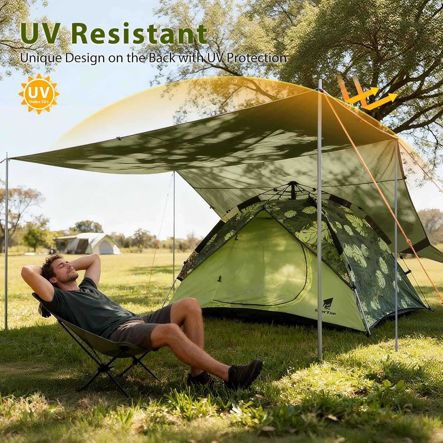 17×10 ft Large Camping Tent Ta - Hammock Rain Tarp ulasan dan harga