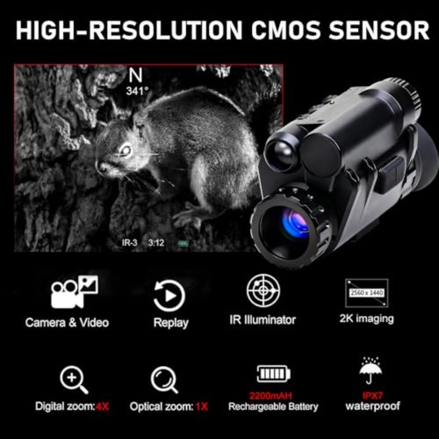 Digital 4X Zoom Night Vision M - Outdoor Adventure Travel ulasan dan harga