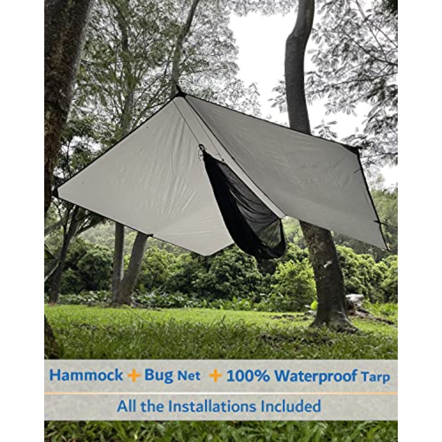 Hammock Camping with Rain Fly  - Hammock Rain Tarp ulasan dan harga
